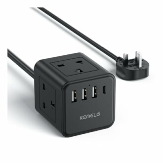 Cube Extension Lead with 4 USB Slots - Fast Charging & Portable | Kemelo